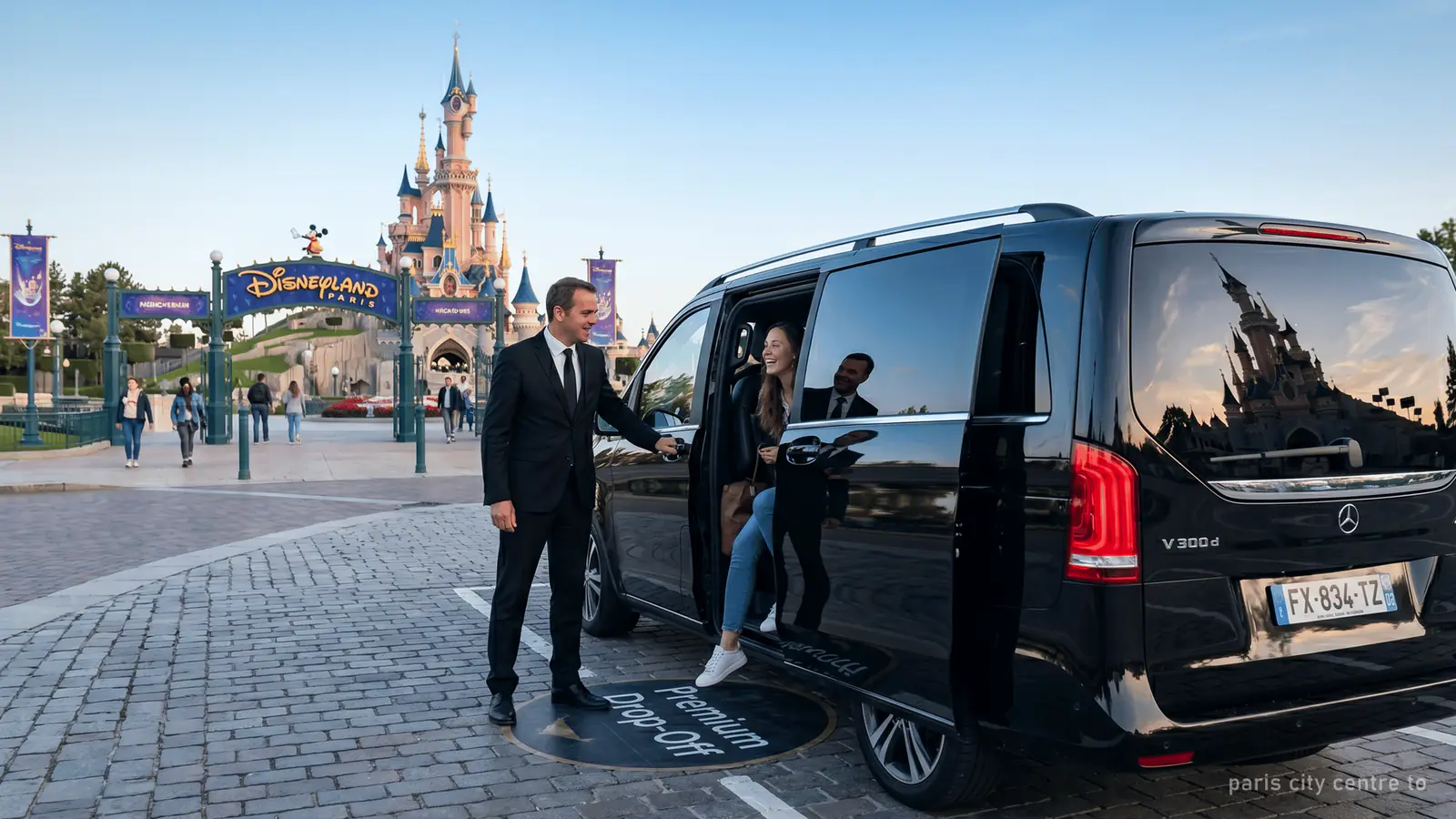 Paris City Centre Private Transfer to or from Disneyland — photo from the booking listing, Euro Disney, Marne-la-Vallée
