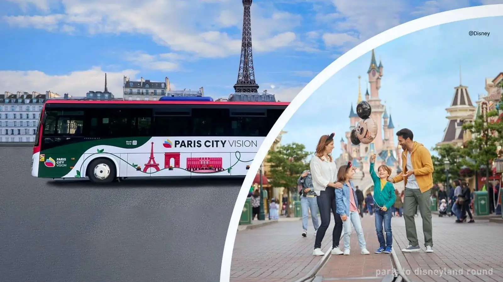 Round-Trip Coach Transfer from Paris to Disneyland Paris — photo from the booking listing, Euro Disney, Marne-la-Vallée